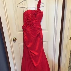 Red Ball Gown
